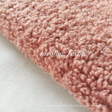 Pink Curly Imitation Wool Sheepskin Fake Fur Sherpa Faux Fur